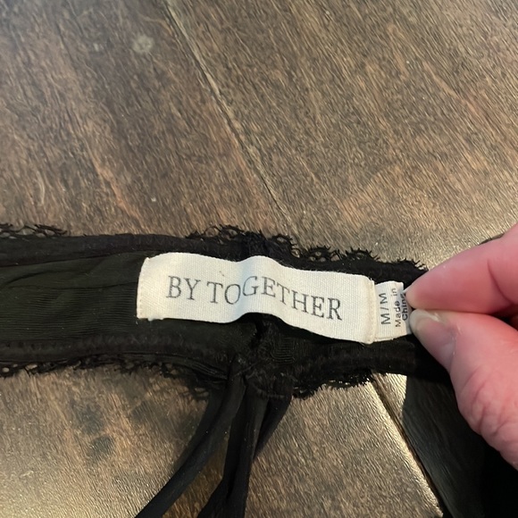 Padded bralet black lace - Picture 2 of 5